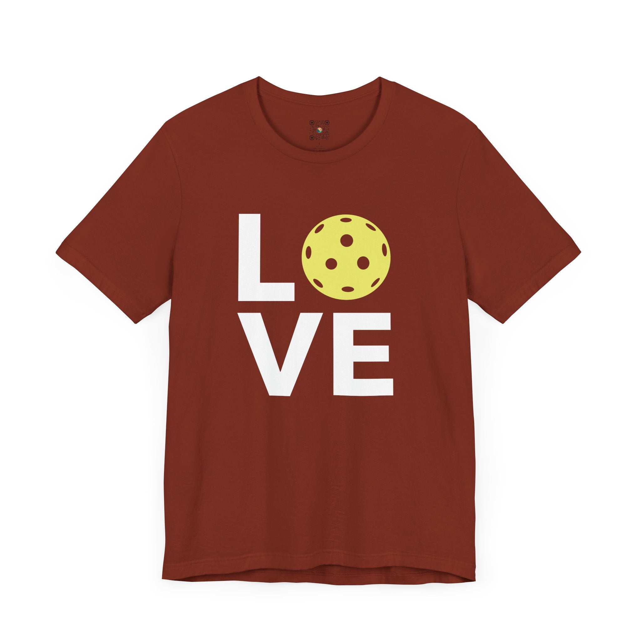 Pickleball T-Shirt - LOVE Pickleball with Yellow Ball