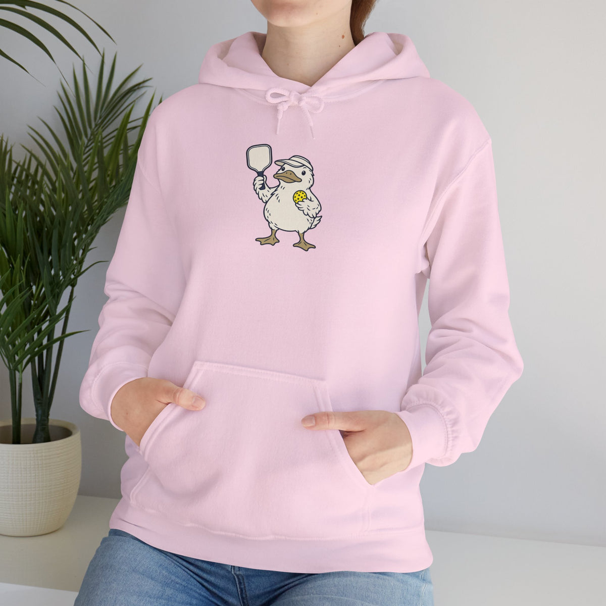 Duck pickleball hoodie, Calm on Top, Paddling Hard Below