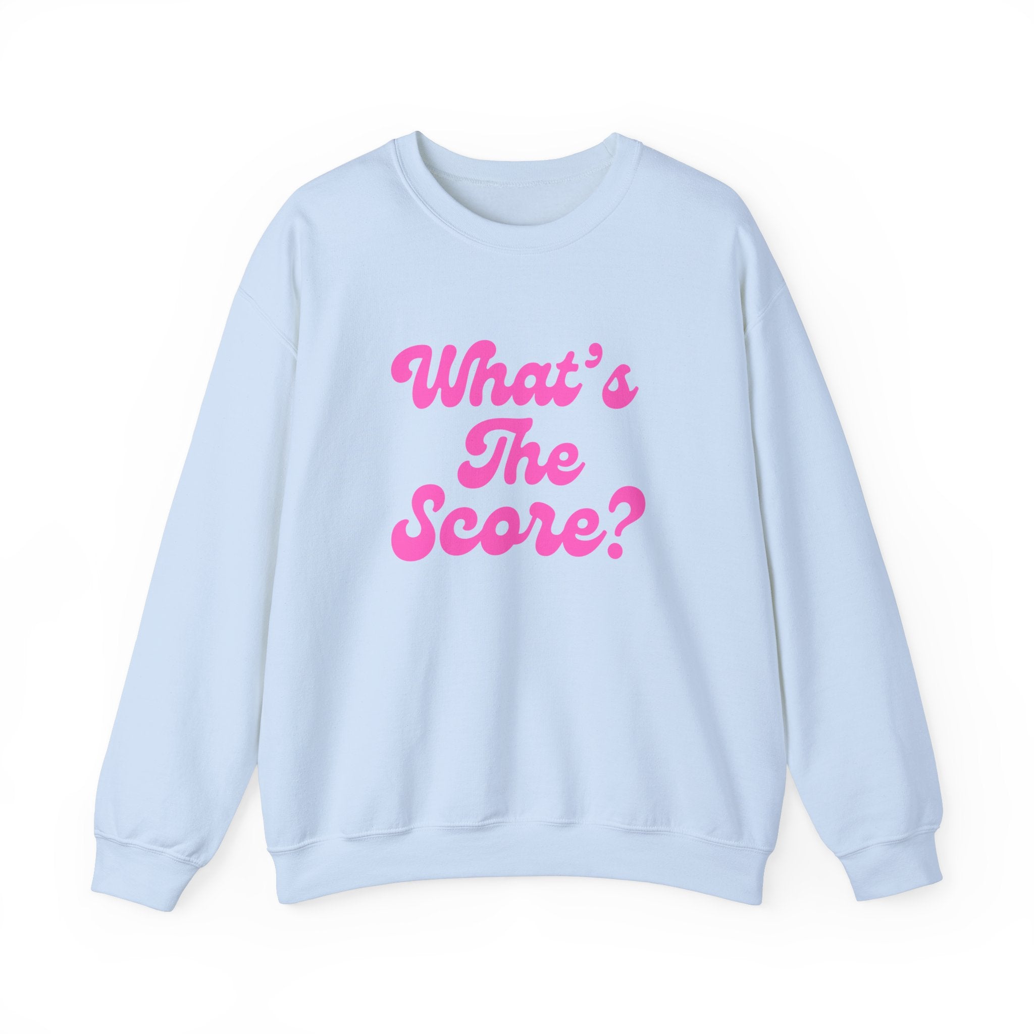 Heavy Blend Crewneck Sweatshirt | What's the Score? | Pink Wednesdays Collection