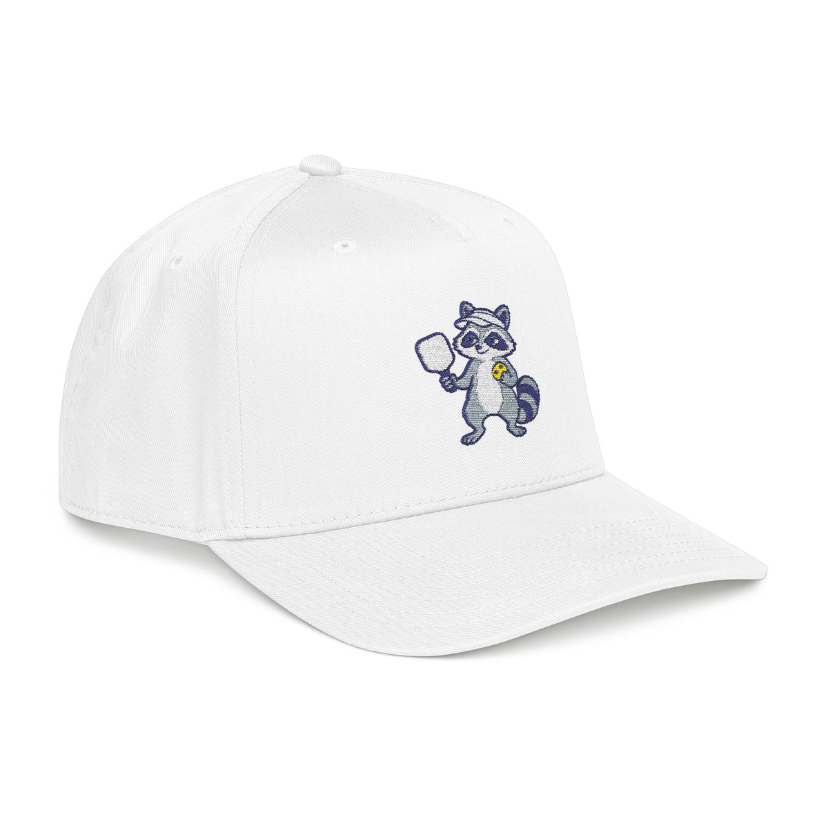 Embroidered pickleball raccoon baseball cap, That Point Was Mine