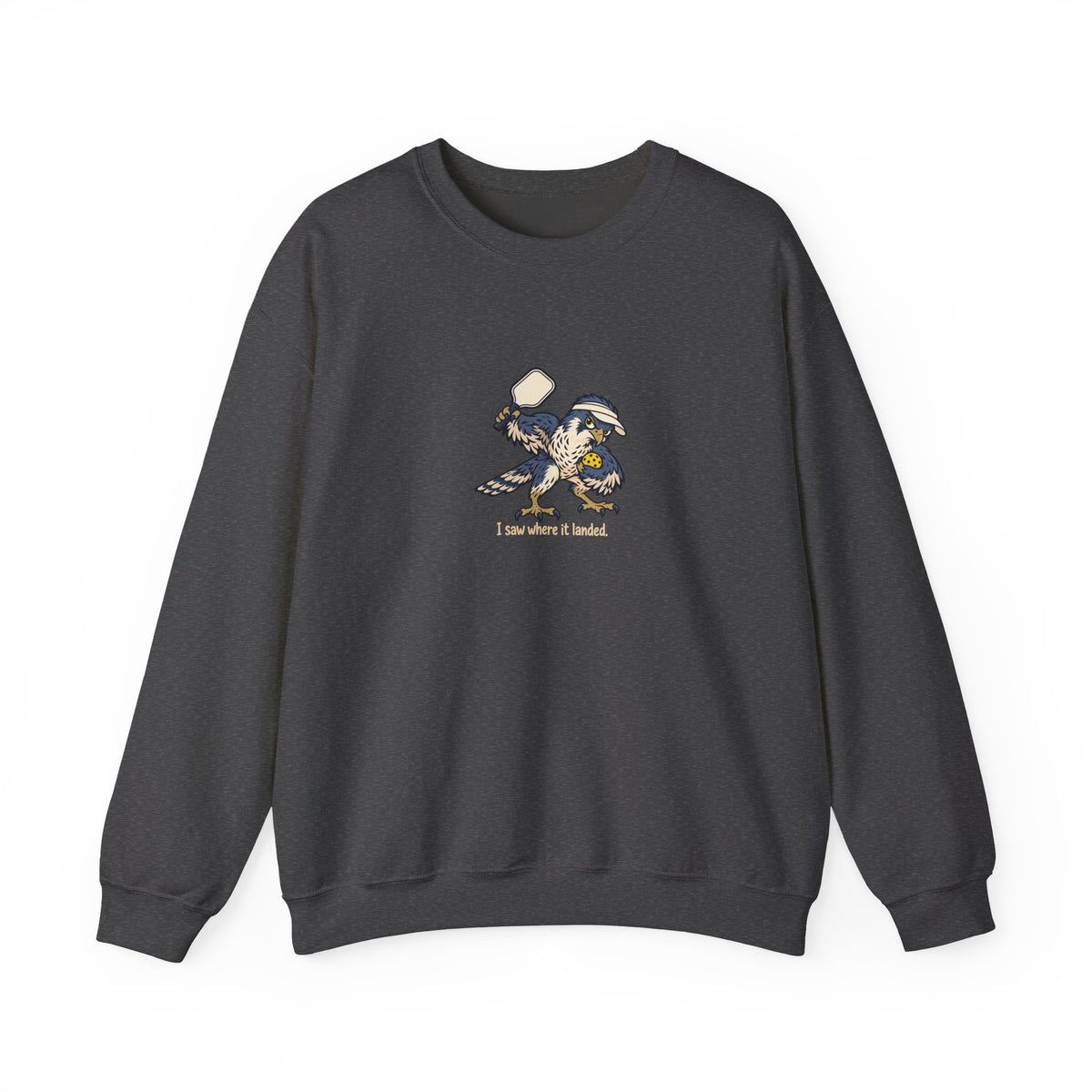Falcon pickleball crewneck sweatshirt in Dark Heather