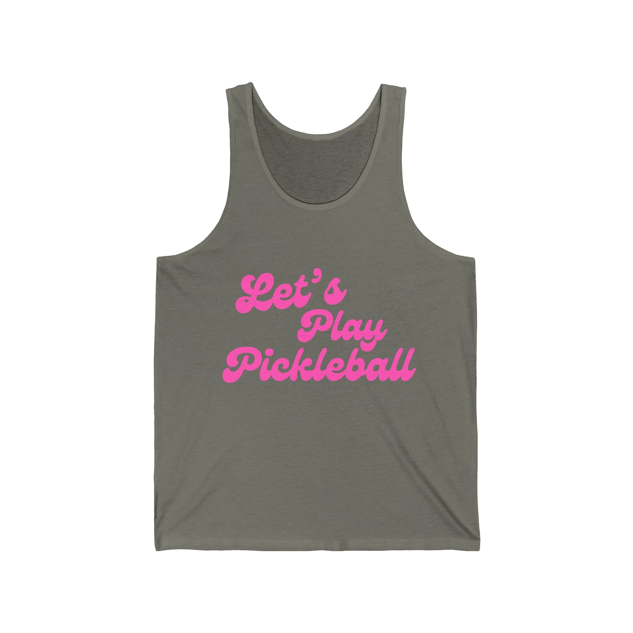 Pickleball Tank | Let's Play Pickleball | Pink Wednesdays Collection
