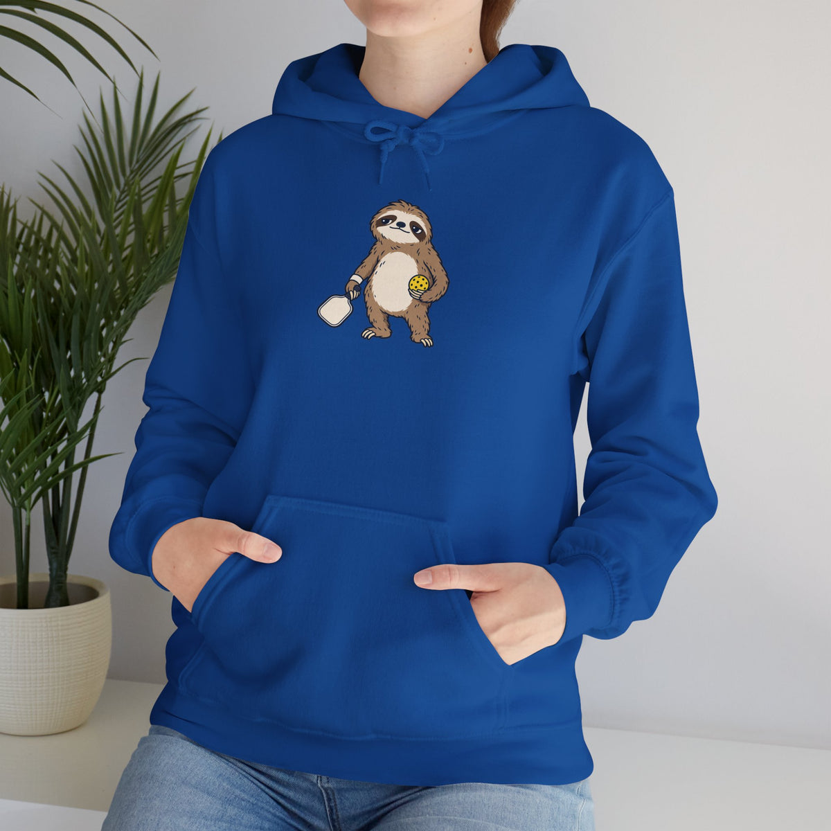 Sloth pickleball hoodie, Saving Energy for Game Point