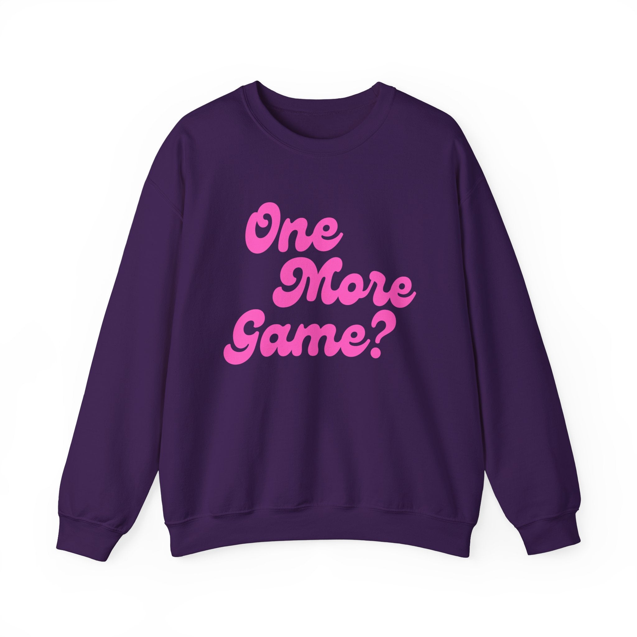 Heavy Blend Crewneck Sweatshirt | One More Game? | Pink Wednesdays Collection