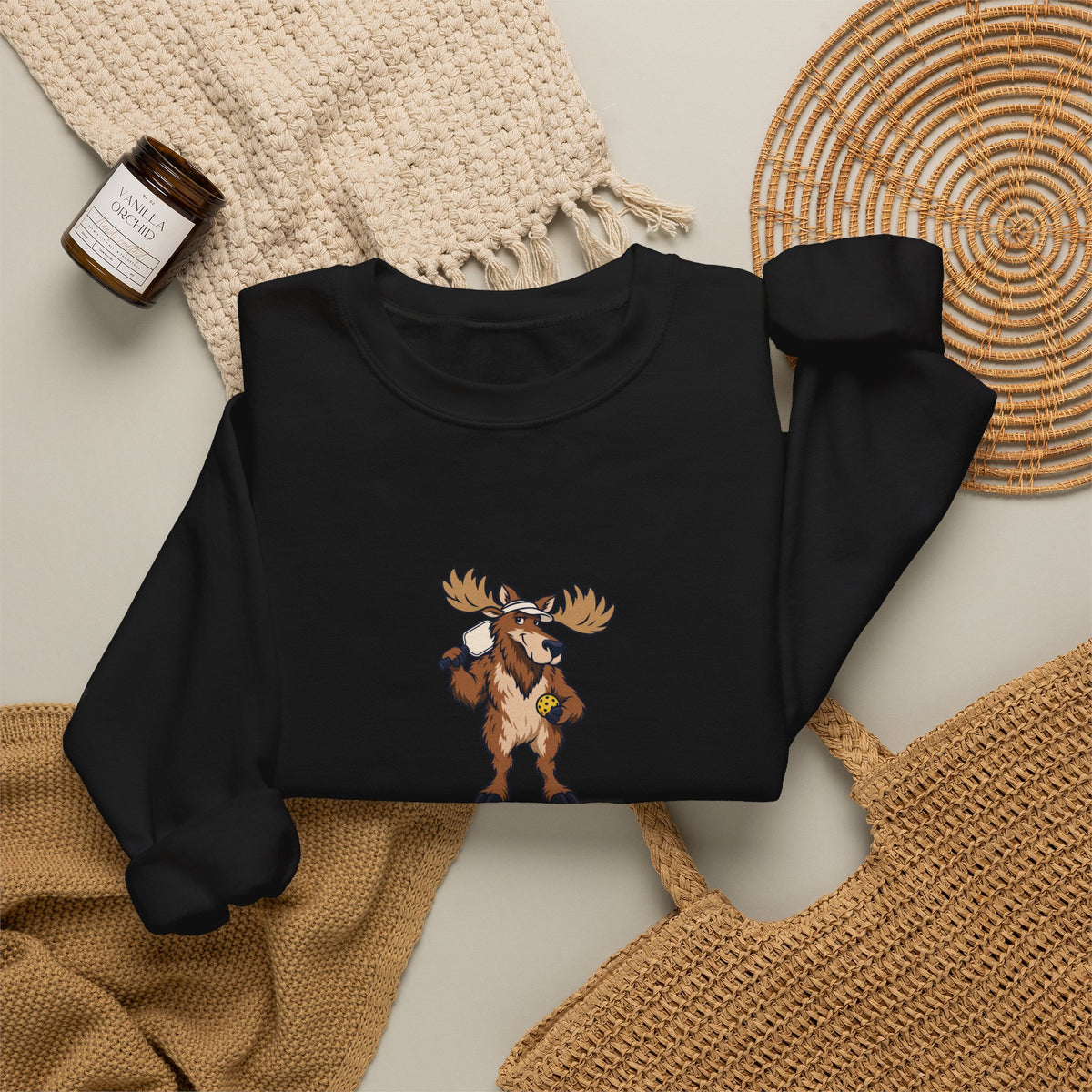 Moose pickleball crewneck sweatshirt, Moose Be Game Day
