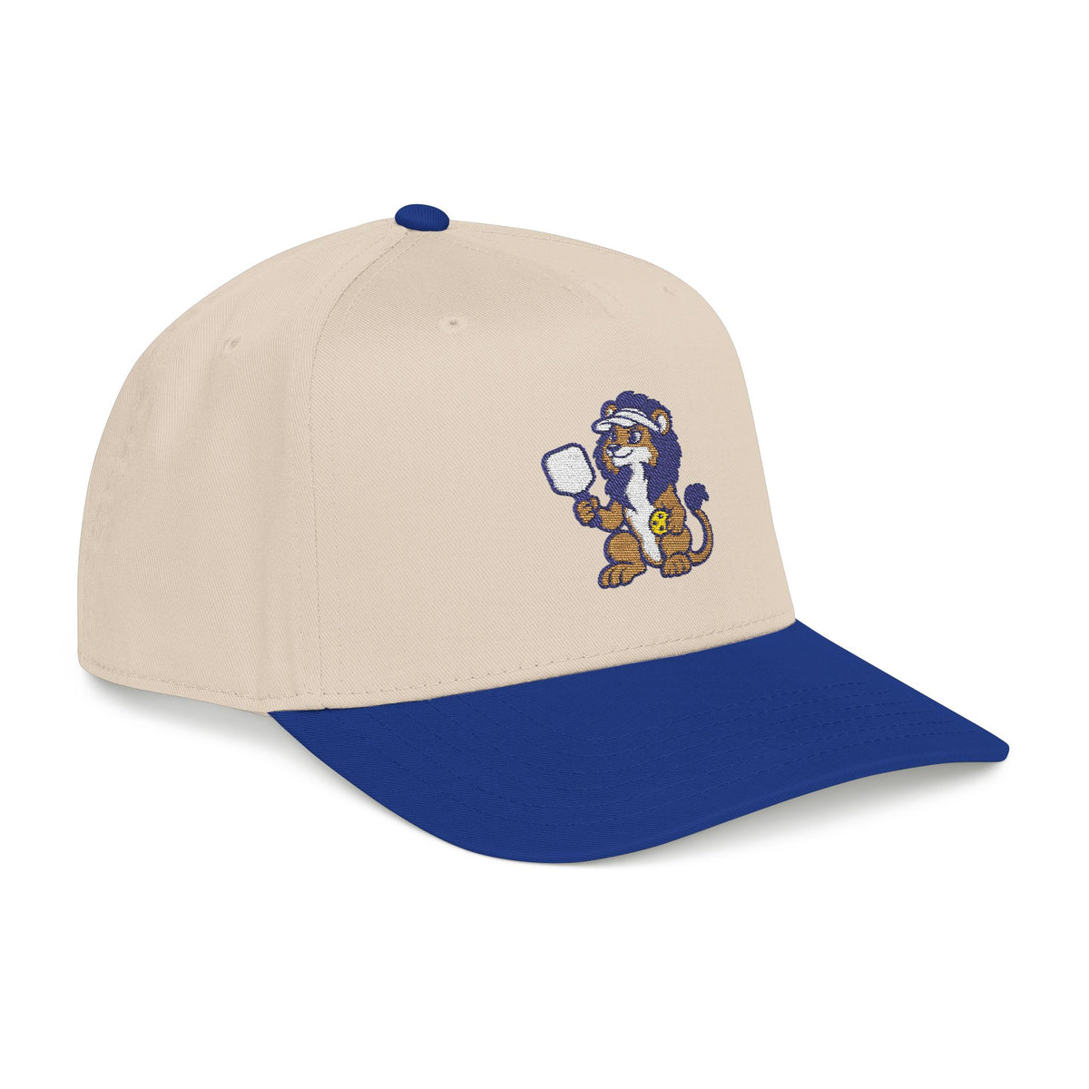 Embroidered pickleball lion baseball cap, Composure Holds Court