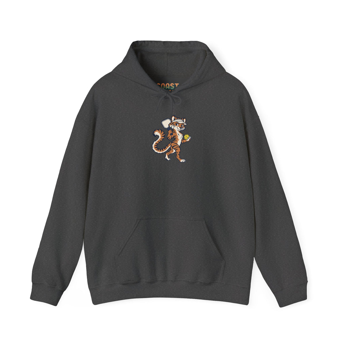Tiger pickleball hoodie in Dark Heather
