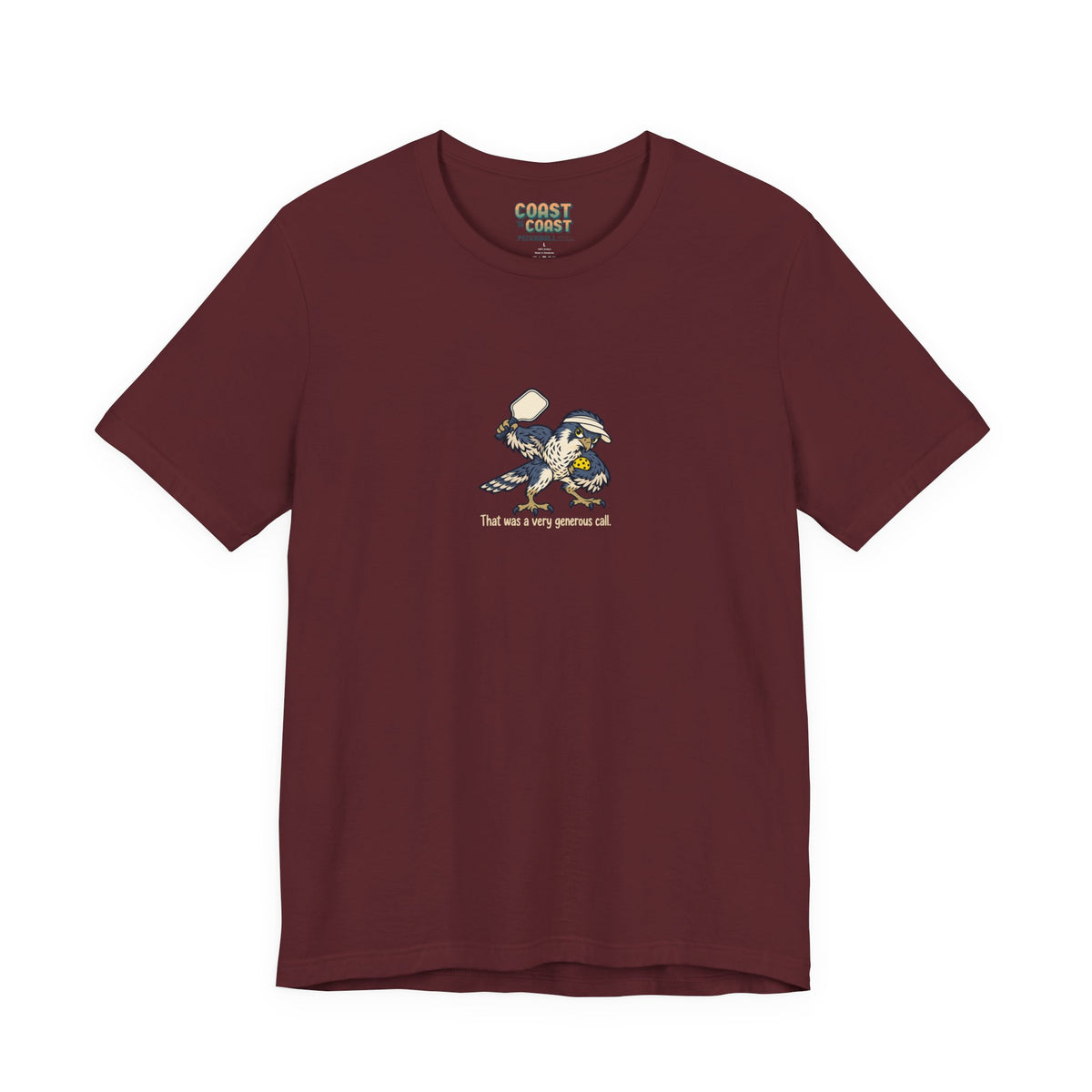 Falcon pickleball t-shirt in Maroon