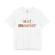 White t-shirt with retro Net Master text design and sparkle accents