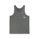 Deep heather tank top with a small PICKLEBALLER chest logo featuring crossed pickleball paddles