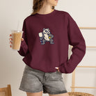 Badger pickleball crewneck sweatshirt, Don't Poke the Badger