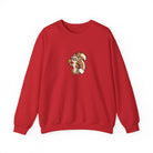 Squirrel pickleball crewneck sweatshirt in Red