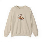 Otter pickleball crewneck sweatshirt in Sand