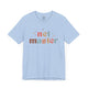 Baby blue t-shirt with retro Net Master text design and sparkle accents