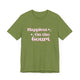 Heather Green pickleball t-shirt with retro script text "Happiest On the Court" and sparkle accents