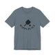 Heather Slate pickleball t-shirt with a paddle and ball icon over "Happy Place" text