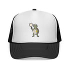Pickleball turtle trucker hat in Black