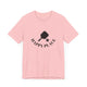 Pink pickleball t-shirt with a paddle and ball icon over "Happy Place" text