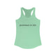Mint pickleball tank top with a "pickleball is life." text design