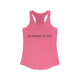 Hot pink pickleball tank top with a "pickleball is life." text design