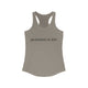 Pickleball tank top with a "pickleball is life." text design