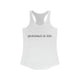 Pickleball tank top with a "pickleball is life." text design