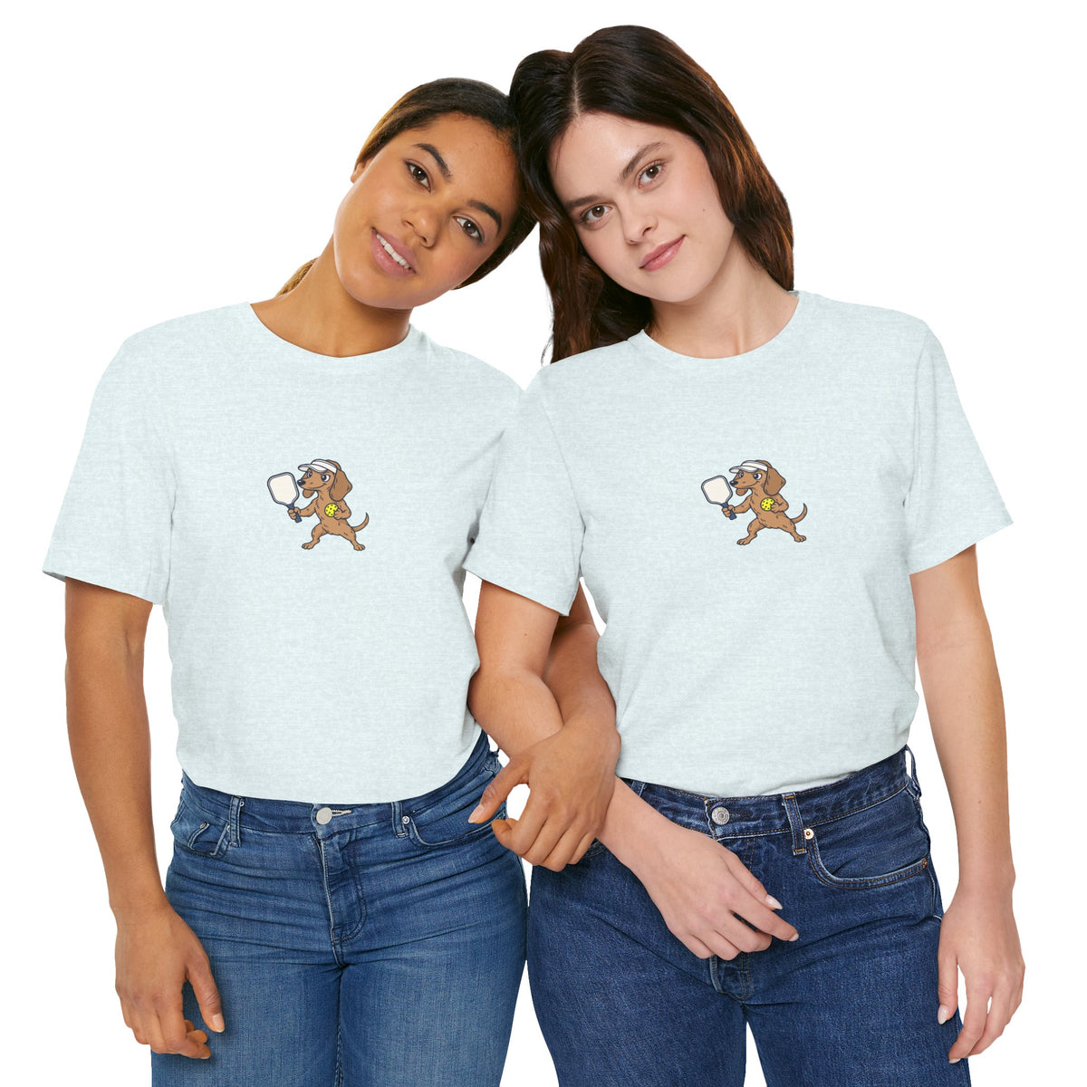 Dachshund pickleball t-shirt, Short Legs, Long Rallies