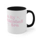 White mug with a Black accent and "In My Pickleball Era" bubble text with sparkles