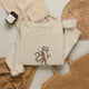 Tiger pickleball crewneck sweatshirt in Sand, Eye of the Tiger Dink