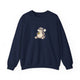 Hippo Pickleball Crewneck Sweatshirt - Big Energy at the Net