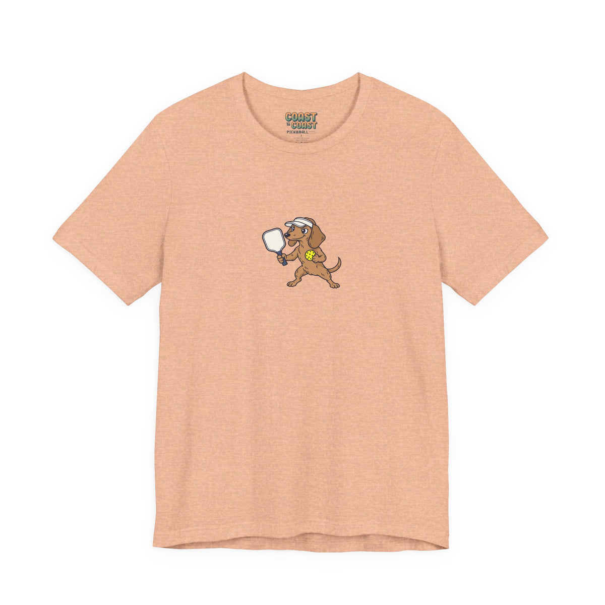 Dachshund pickleball t-shirt, Short Legs, Long Rallies