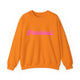 Pickleball crewneck sweatshirt with a pink script Pickleball text design