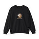 Funny Hedgehog Pickleball Crewneck Sweatshirt - Small Player, Full Commitment