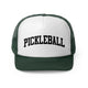 Dark Green trucker cap with a bold arched "PICKLEBALL" wordmark