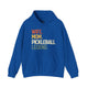 Royal blue hoodie with a retro WIFE. MOM. PICKLEBALL LEGEND. text design