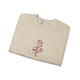 Flamingo Pickleball Crewneck Sweatshirt - Poised Until the Pop-Up