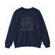 Pickleball sweatshirt with bold stacked "HAPPY PEOPLE PLAY PICKLEBALL" text and crossed paddles graphic