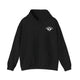 Black hoodie with a small white PICKLEBALLER chest logo featuring crossed paddles