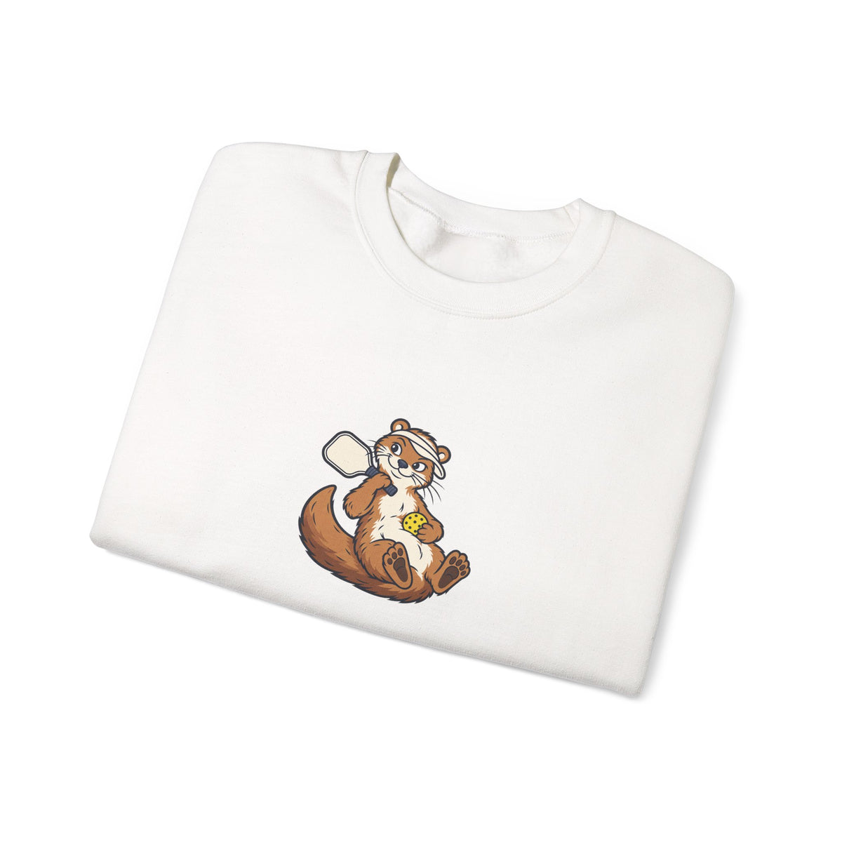 Otter pickleball crewneck sweatshirt, I Had Plans, Then Pickleball