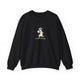 Funny Penguin Pickleball Crewneck Sweatshirt - Less Footwork, More Optimism