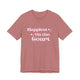 Pickleball t-shirt with retro script text "Happiest On the Court" and sparkle accents