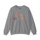 Graphite heather sweatshirt with retro Net Master text design and sparkle accents
