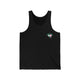 Black tank top with a small PICKLEBALLER chest logo featuring crossed pickleball paddles