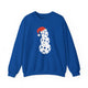 Christmas Pickleball Crewneck Sweatshirt - Snowman Made out of Pickleballs - Pickleball Sweatshirt for Women & Men