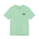 Mint t-shirt with a small black PICKLEBALLER chest logo featuring crossed paddles