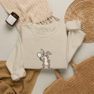 Rabbit pickleball crewneck sweatshirt in Sand