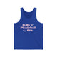 True Royal unisex pickleball tank top with pink retro-style text "In My Pickleball Era" and sparkle accents