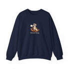 Otter pickleball crewneck sweatshirt in Navy, Between Games, Technically