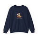 Otter pickleball crewneck sweatshirt in Navy, Between Games, Technically
