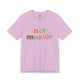 Lilac t-shirt with retro Net Master text design and sparkle accents